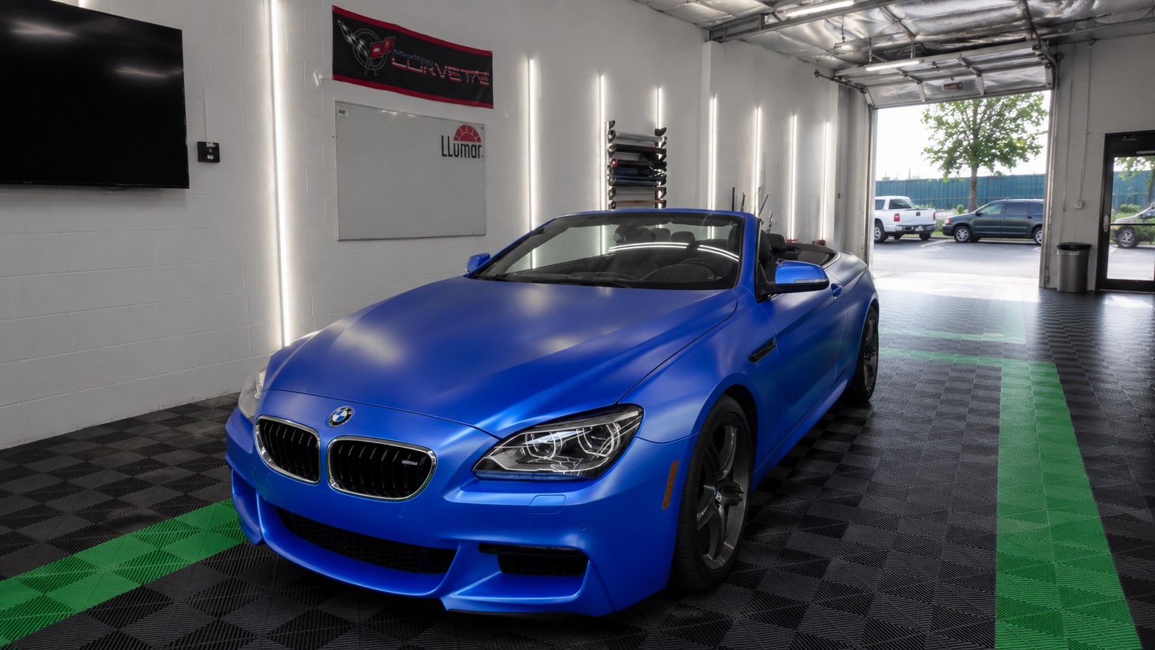 Satin Blue Wrap — BMW 6 Series